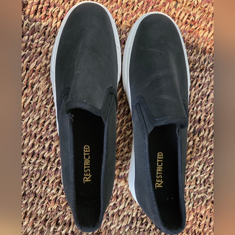 Restricted Women's Black Slip-On Shoes